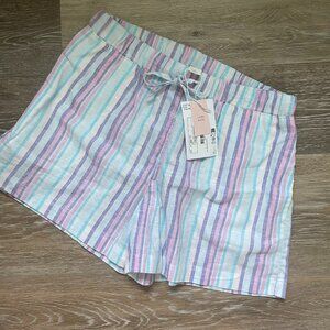Striped Linen Shorts